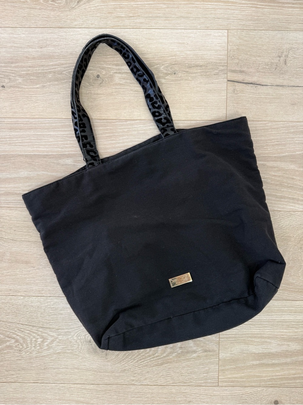 Jimmy Choo Parfums Black Fabric Tote Bag